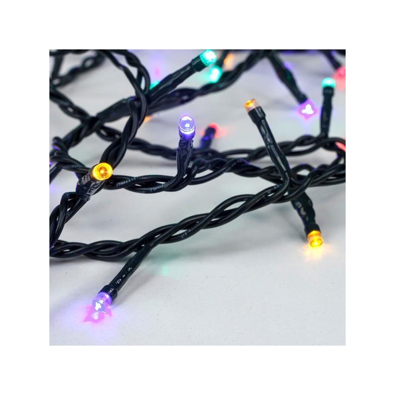 Eurolamp 300 Led (3mm) RGB 15m με Πράσινο Καλώδιο & Πρόγραμμα (600-13349)