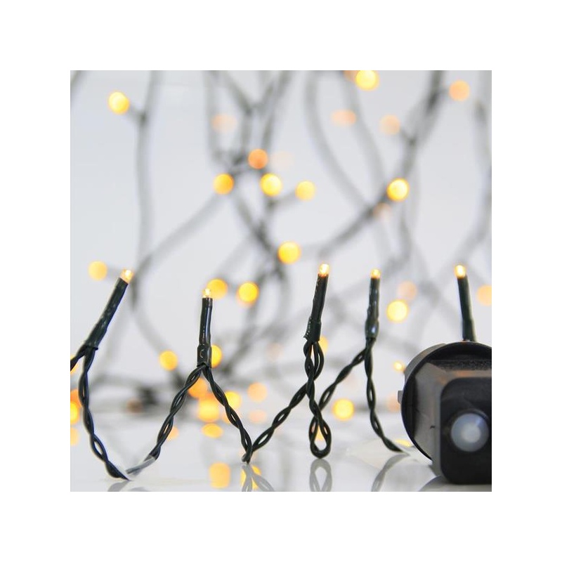 Eurolamp 240 Led (3mm) Θερμά 12m με Πράσινο Καλώδιο & Πρόγραμμα (600-11531) [600-13281]