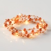20 Led (3mm) Θερμά Λαμπάκια Brown Coffee Beads με Χάλκινο Καλώδιο (X01201211)