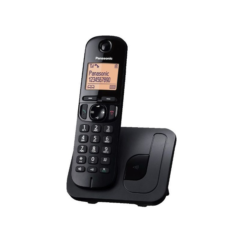 Panasonic KX-TGC210 Ασύρματο Τηλέφωνο με Ανοιχτή Ακρόαση Μαύρο (31.002.0010)