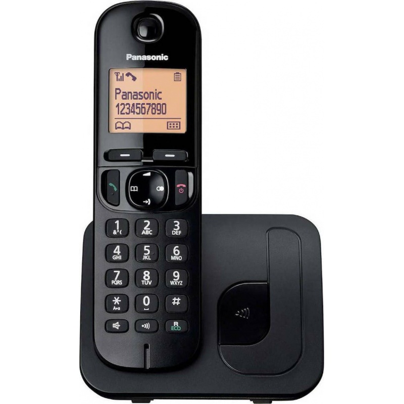 Panasonic KX-TGC210 Ασύρματο Τηλέφωνο με Ανοιχτή Ακρόαση Μαύρο (31.002.0010)