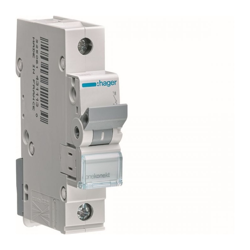 Hager Αυτόματη Ασφάλεια 40Α Καμπύλης C 6KA 1P (MCN140)