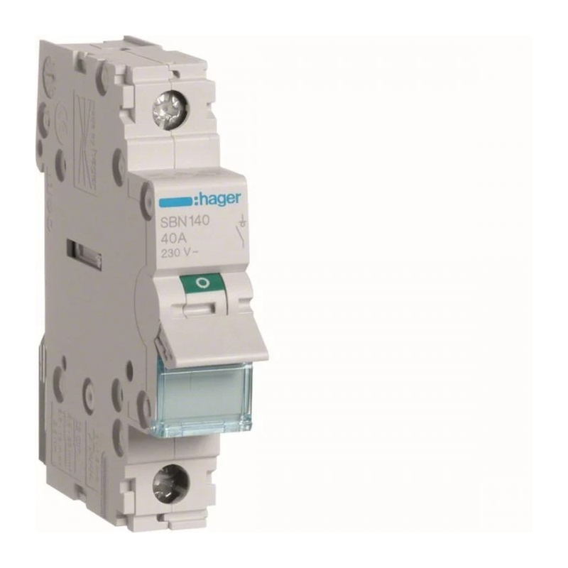 Hager Ραγοδιακόπτης 40Α 1P (SBN140)