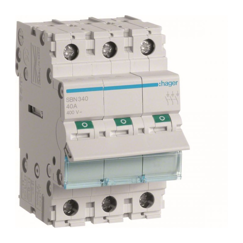 Hager Ραγοδιακόπτης 40Α 3P (SBN340)