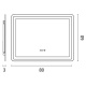 Arte Illumina Touch Led Καθρέπτης 20W 4000K (144-88002)