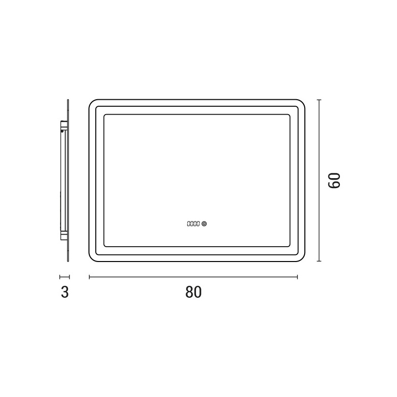 Arte Illumina Touch Led Καθρέπτης 20W 4000K (144-88002)