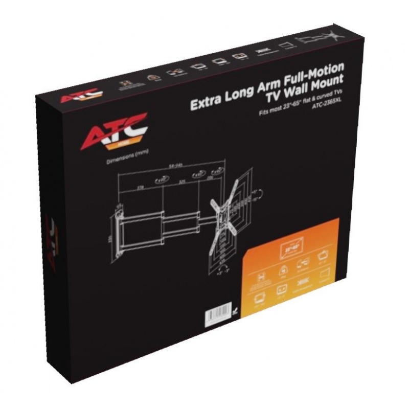 Βάση TV με Μακρύ Βραχίονα ATC-2365XL 23"- 65" (03.009.0036)