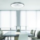 Aca Ανεμιστήρας Οροφής Smart LED CCT 50cm DC22W 7 Πτερυγίων Μαύρος (FANOKBL20G)