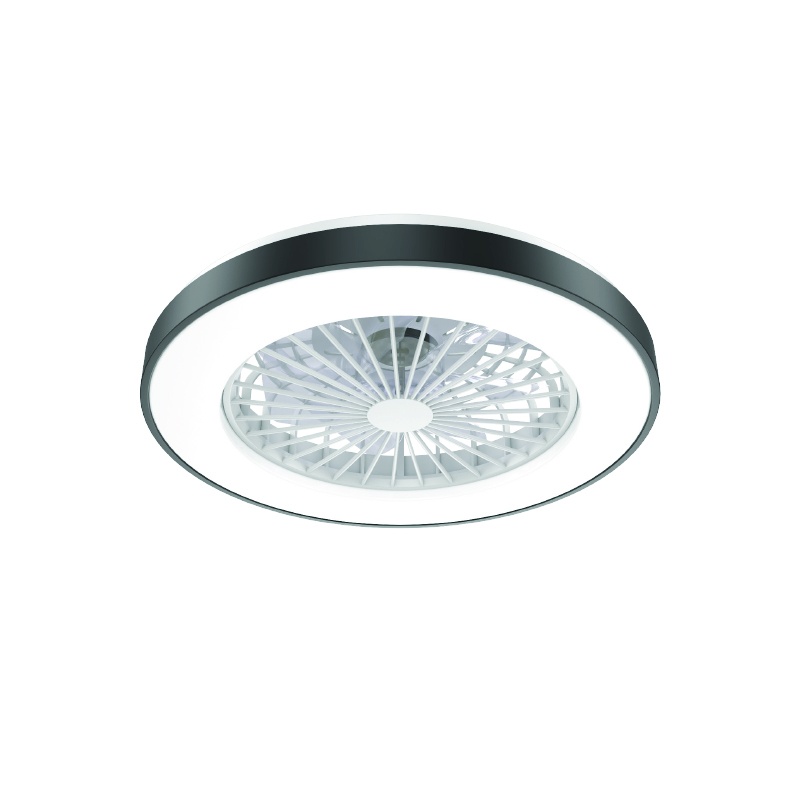 Aca Ανεμιστήρας Οροφής Smart LED CCT 50cm DC22W 7 Πτερυγίων Μαύρος (FANOKBL20G)