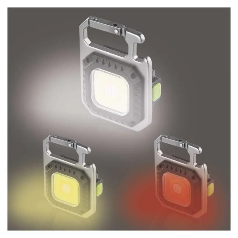 Emos Επαναφορτιζόμενος Led Φακός Μπρελόκ 750lm IP44 Ασημί-Μαύρο (P4714)