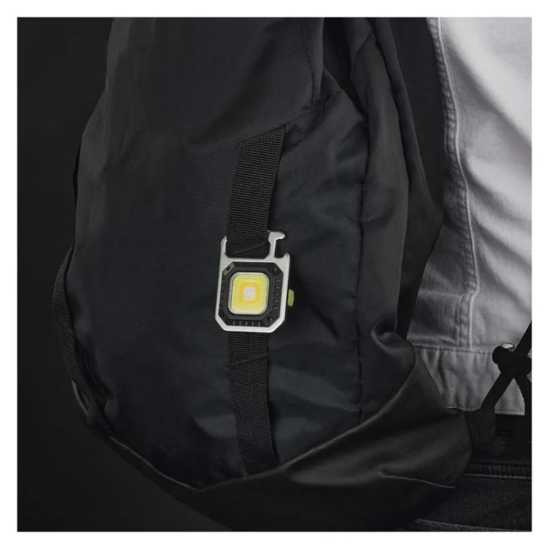 Emos Επαναφορτιζόμενος Led Φακός Μπρελόκ 750lm IP44 Ασημί-Μαύρο (P4714)