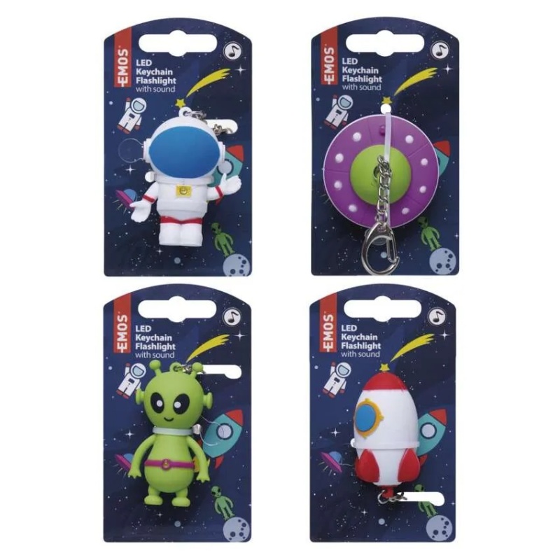 Emos Universe Led Φακός-Μπρελόκ με Ήχο (P4712)