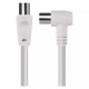 Emos Καλώδιο RF 2.5m Λευκό 1x Γωνία 90° (S30210)