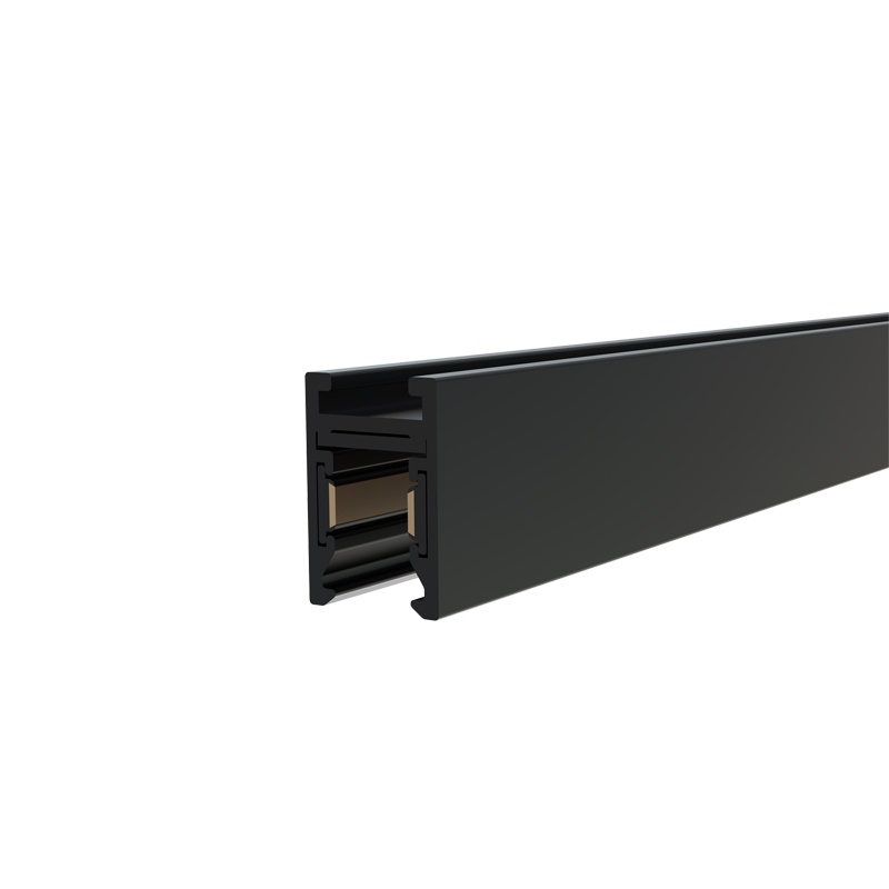 Aca Mini Μαγνητική Ράγα 24V DC 2m Μαύρη (TMS2MB)