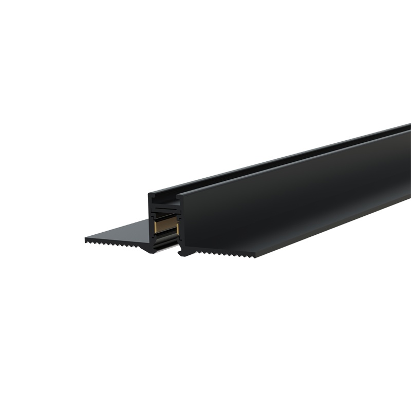 Aca Trimless Mini Μαγνητική Ράγα 24V DC 1m Μαύρη (TMT1MB)