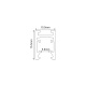 Aca Mini Μαγνητική Ράγα 24V DC 1m Μαύρη (TMS1MB)