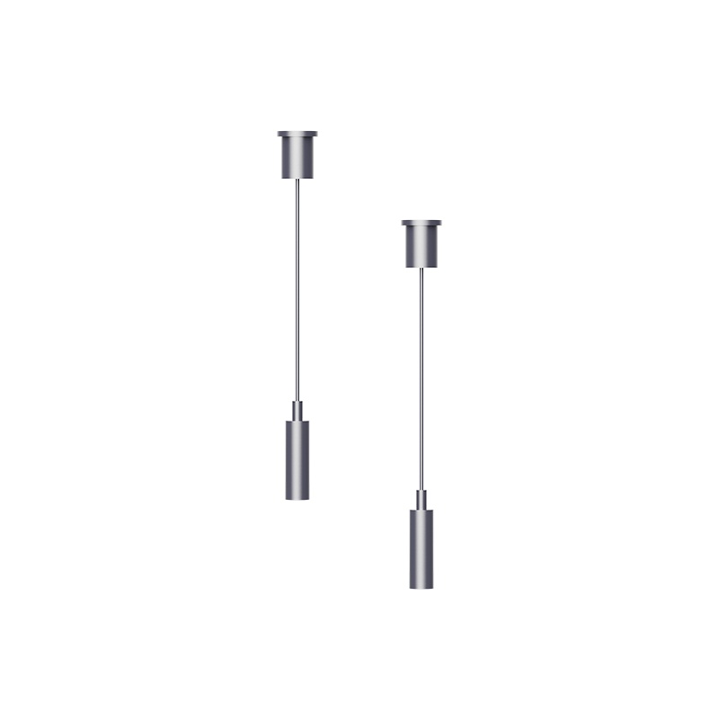 Aca Κιτ Κρέμασης (Σετ 2 τμχ) 2m για Mini Μαγνητική Ράγα TMS*MB Μαύρη (TMHKB)