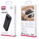 XO PB302 Power Bank 20000mAh με 2 Θύρες USB-A Μαύρο