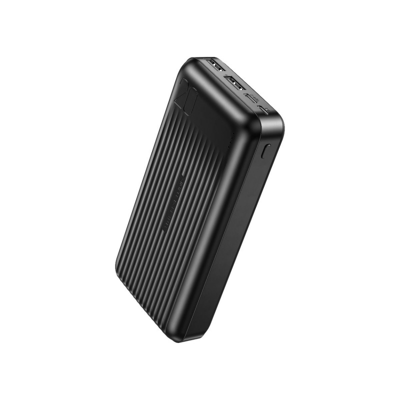 XO PB302 Power Bank 20000mAh με 2 Θύρες USB-A Μαύρο