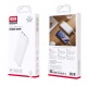 XO PB301 Power Bank 10000mAh με 2 Θύρες USB-A Λευκό