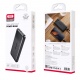 XO PB301 Power Bank 10000mAh με 2 Θύρες USB-A Μαύρο