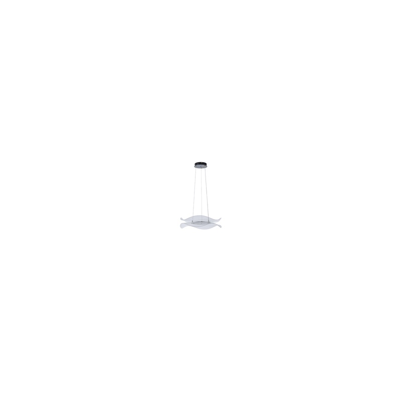 Arte Illumina Φωτιστικό Κρεμαστό Ακρυλικό Στρογγυλό LED 48W Ø 540mm 3000K 4320lm Μαύρο FIRENZE (144-15041)