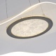 Arte Illumina Φωτιστικό Κρεμαστό Ακρυλικό Στρογγυλό LED 48W Ø 540mm 3000K 4320lm Μαύρο FIRENZE (144-15041)