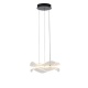 Arte Illumina Φωτιστικό Κρεμαστό Ακρυλικό Στρογγυλό LED 34W Ø 340mm 3000K 3024lm Μαύρο FIRENZE (144-15042)
