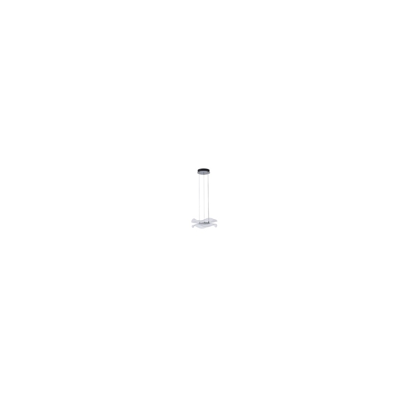 Arte Illumina Φωτιστικό Κρεμαστό Ακρυλικό Στρογγυλό LED 34W Ø 340mm 3000K 3024lm Μαύρο FIRENZE (144-15042)