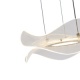 Arte Illumina Φωτιστικό Κρεμαστό Ακρυλικό Στρογγυλό LED 34W Ø 340mm 3000K 3024lm Μαύρο FIRENZE (144-15042)