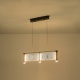 Arte Illumina Φωτιστικό Κρεμαστό Ακρυλικό Δίφωτο 2Χ16W 3000K 3024lm 700X270X160mm ΓΑΛΛΙΚΟ Χρυσό RAVENA (144-15046)