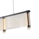 Arte Illumina Φωτιστικό Κρεμαστό Ακρυλικό Δίφωτο 2Χ16W 3000K 3024lm 700X270X160mm ΓΑΛΛΙΚΟ Χρυσό RAVENA (144-15046)