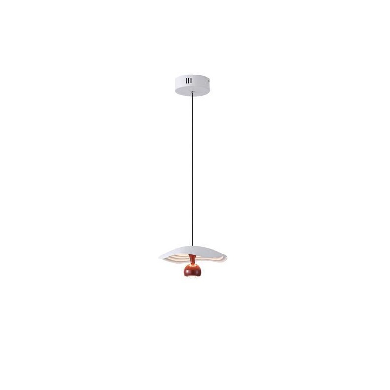 Arte Illumina Φωτιστικό Κρεμαστό Αλουμινίου LED 8W 3000Κ 400lm Φ230mm KOKKINO ENIGMA (144-15052)