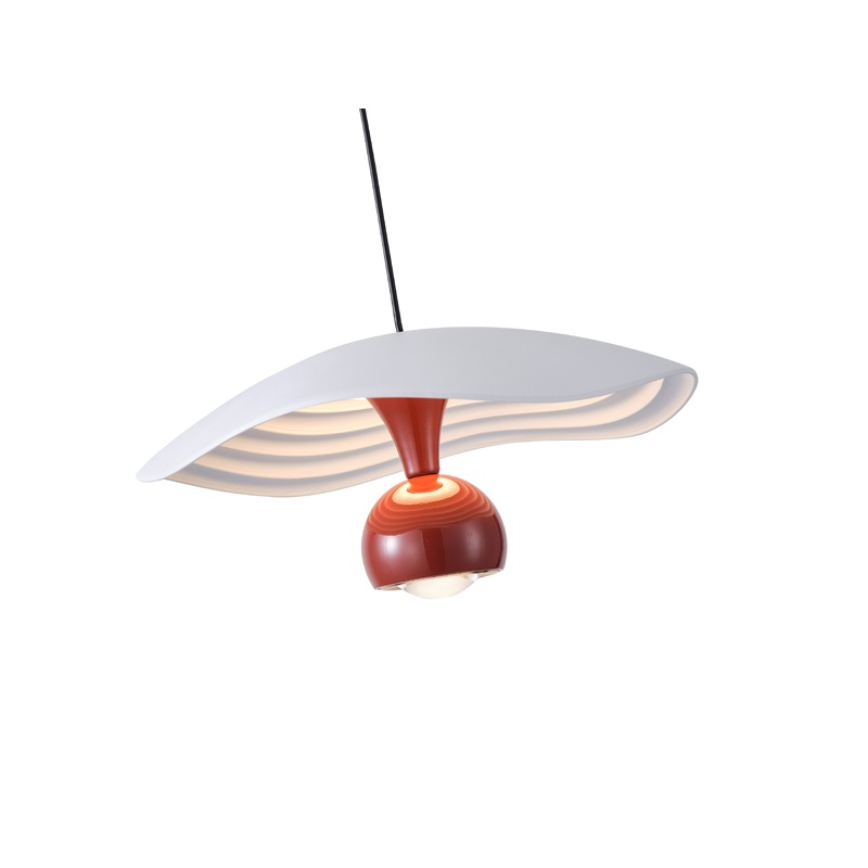 Arte Illumina Φωτιστικό Κρεμαστό Αλουμινίου LED 8W 3000Κ 400lm Φ230mm KOKKINO ENIGMA (144-15052)
