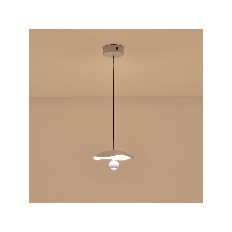 Arte Illumina Φωτιστικό Κρεμαστό Αλουμινίου LED 8W 3000Κ 400lm Φ230mm ΜΠΛΕ ENIGMA (144-15054)