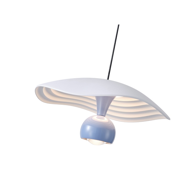 Arte Illumina Φωτιστικό Κρεμαστό Αλουμινίου LED 8W 3000Κ 400lm Φ230mm ΜΠΛΕ ENIGMA (144-15054)