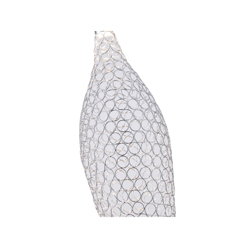 Arte Illumina Φωτιστικό Μονόφωτο Μέταλλο 6,3W 3000K 648lm 146x1780mm Ασημί PERFORATO (144-15062)