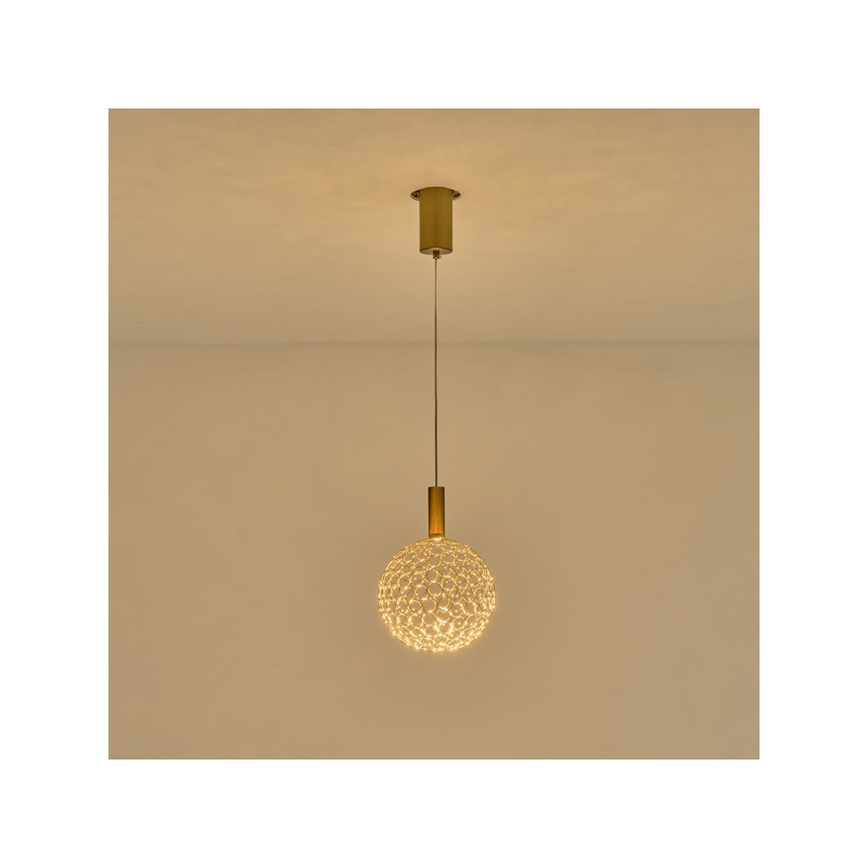 Arte Illumina Φωτιστικό Μονόφωτο Μέταλλο Οβάλ LED 6,3W 3000K 648lm Φ20x1588mm Ασημί PERFORATO (144-15068)