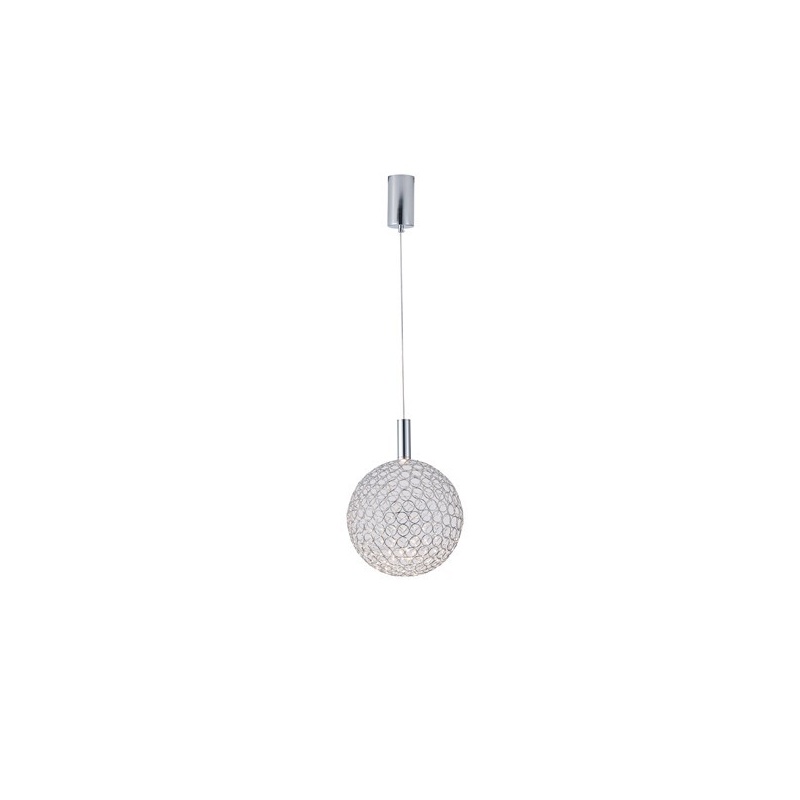 Arte Illumina Φωτιστικό Μονόφωτο Μέταλλο Οβάλ LED 6,3W 3000K 648lm Φ20x1588mm AΣΗΜΙ PERFORATO (144-15069)