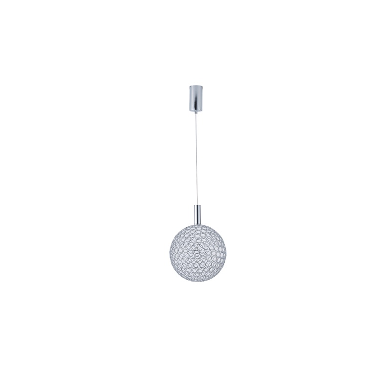 Arte Illumina Φωτιστικό Μονόφωτο Μέταλλο Οβάλ LED 6,3W 3000K 648lm Φ20x1588mm AΣΗΜΙ PERFORATO (144-15069)