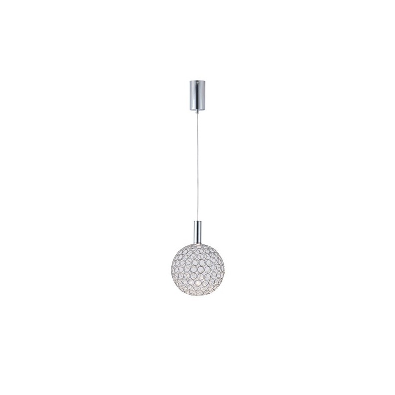 Arte Illumina Φωτιστικό Μονόφωτο Μέταλλο Οβάλ LED 6,3W 3000K 648lm Φ250x1630mm AΣΗΜΙ PERFORATO (144-15070)