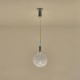 Arte Illumina Φωτιστικό Μονόφωτο Μέταλλο Οβάλ LED 6,3W 3000K 648lm Φ250x1630mm AΣΗΜΙ PERFORATO (144-15070)
