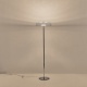 Arte Illumina Επιδαπέδιο Φωτιστικό Μέταλλο LED 10W 3000K 1080lm Φ350x1350mm Ασημί PERFORATO (144-15075)