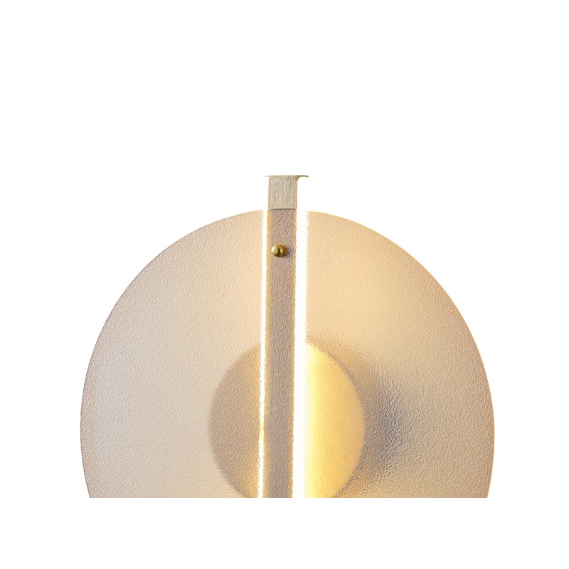 Arte Illumina Απλίκα Τοίχου LED AΛΟΥΜΙΝΙΟ με Γυαλί 10W 3000K 1200lm Φ300x1320mm MEΛΙ DISC (144-15086)