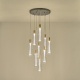 Arte Illumina Κρεμαστό Φωτιστικό 9 ΦΩΤΟ Γυαλί 60W 3000K 7200lm Φ300mm VIAL (144-15100)