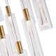Arte Illumina Κρεμαστό Φωτιστικό 9 ΦΩΤΟ Γυαλί 60W 3000K 7200lm Φ300mm VIAL (144-15100)