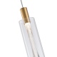 Arte Illumina Κρεμαστό Φωτιστικό Μονόφωτο με Γυαλί 7,6W 3000K 780lm Φ90x1700mm VIAL (144-15103)