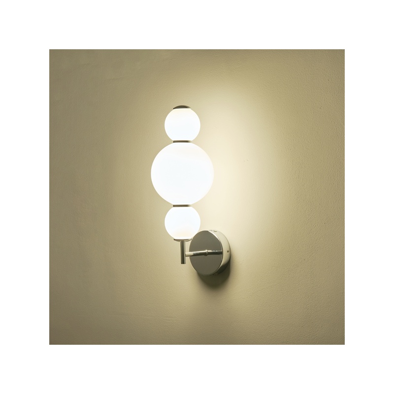 Arte Illumina Απλίκα Τοίχου Αλουμίνιο 12,6W 3000K 1440lm 175x450mm Λευκό BLOSSOM (144-15112)