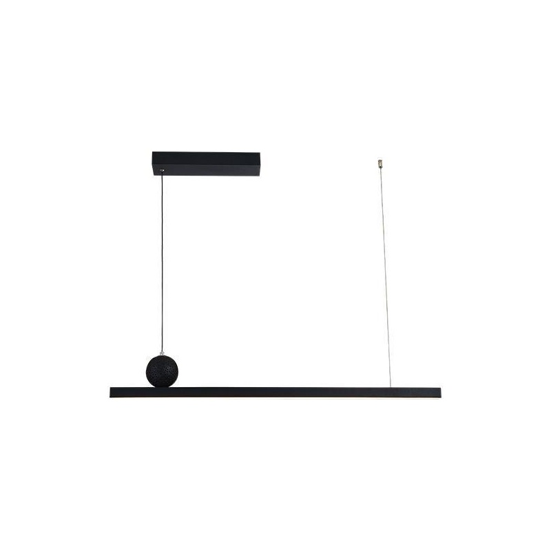 Arte Illumina Φωτιστικό Γραμμικό Μονόφωτο Αλουμίνιο LED 18W 3CCT 1308lm Μαύρο TRAMA (144-16022)