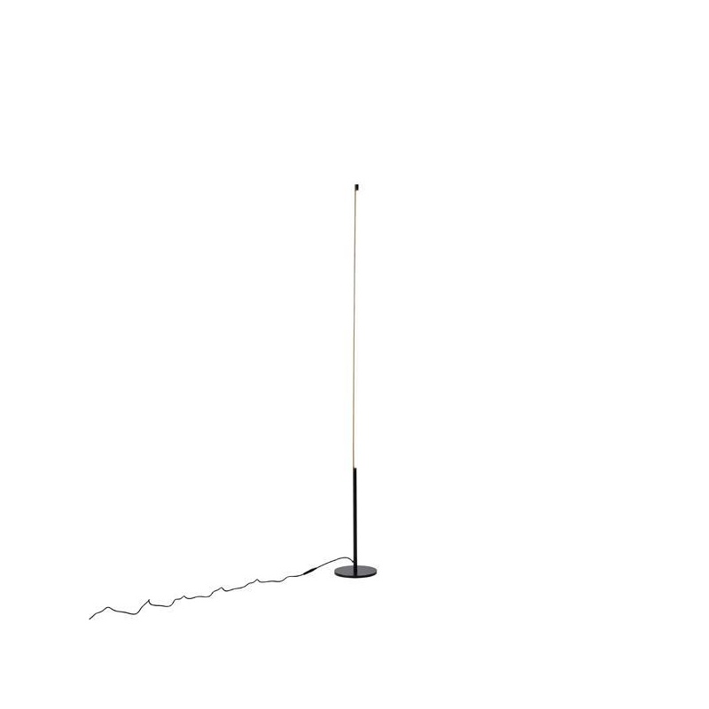 Arte Illumina Επιδαπέδιο Φωτιστικό LED 23W 3000K 2300lm 180X1600mm Μέταλλο Μαύρο LINEA (144-16073)